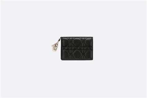 small lady dior flap card holder